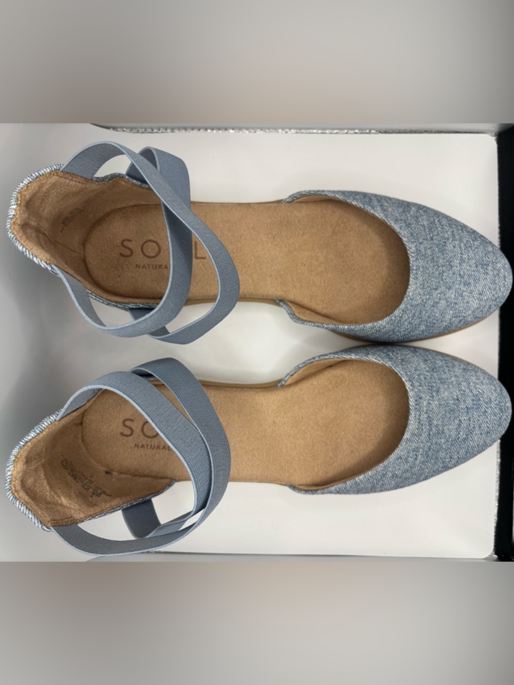 Soul Naturalizer Light Blue Elastic-Strap Sandals - Picture 3 of 8